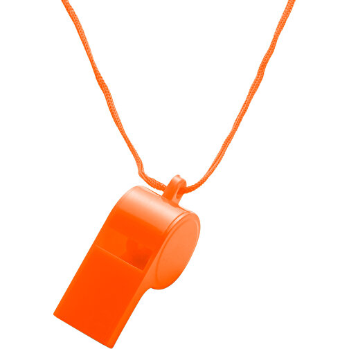 Trillerpfeife Aus Kunststoff Josh , orange, Nylon, PS, 5,60cm x 2,50cm x 2,00cm (Länge x Höhe x Breite), Bild 1