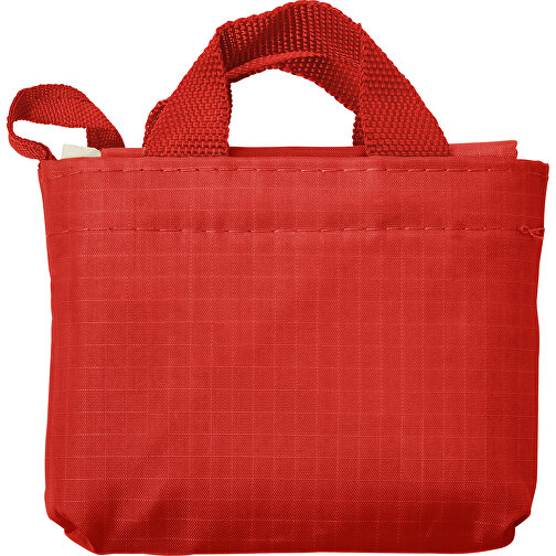 Einkaufstasche Aus Reißfestem Polyester Wes , rot, Oxford Gewebe, 41,00cm x 0,20cm x 42,00cm (Länge x Höhe x Breite), Bild 1