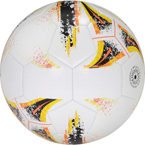 Fussball KICK AROUND , schwarz, weiss, PVC, 5,00cm (Länge), Bild 1