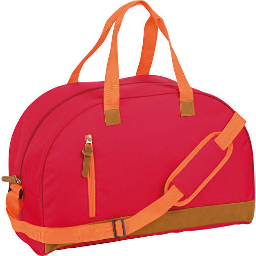 Sporttasche FUN GYM , rot, 600D Polyester, 50,00cm x 31,00cm x 23,50cm (Länge x Höhe x Breite), Bild 1