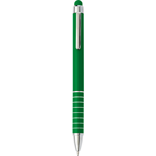 Kugelschreiber Aus Metall Oliver , grün, Aluminium, Kautschuk, 12,50cm (Höhe), Bild 1