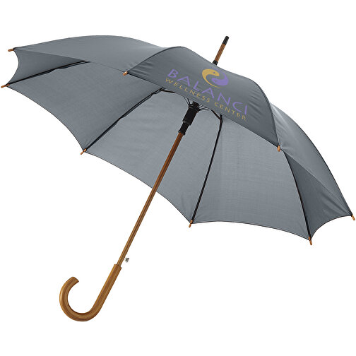 Kyle 23' automatisk paraply med treskaft og -håndtak, Bilde 2