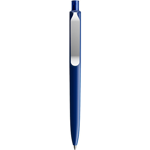 Prodir DS8 PSP Push Kugelschreiber , Prodir, marineblau/silber, Kunststoff/Metall, 14,10cm x 1,50cm (Länge x Breite), Bild 1
