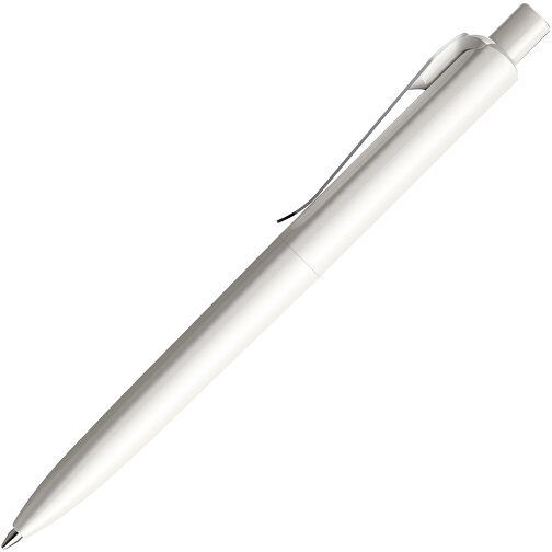 Prodir DS8 PSP Push Kugelschreiber , Prodir, weiß/silber, Kunststoff/Metall, 14,10cm x 1,50cm (Länge x Breite), Bild 4