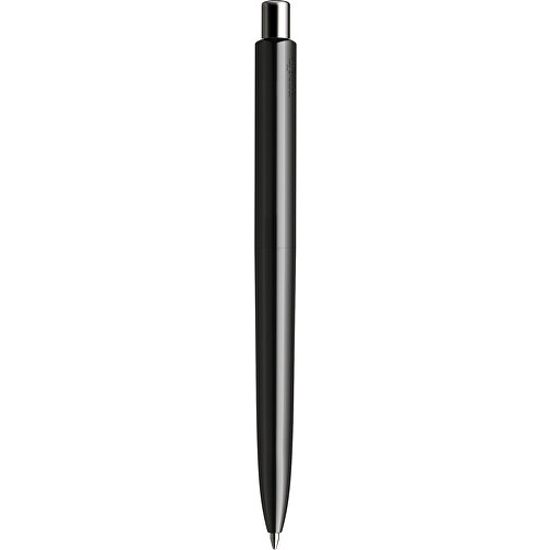 Prodir DS8 PPP Push Kugelschreiber , Prodir, schwarz/silber poliert, Kunststoff/Metall, 14,10cm x 1,50cm (Länge x Breite), Bild 3