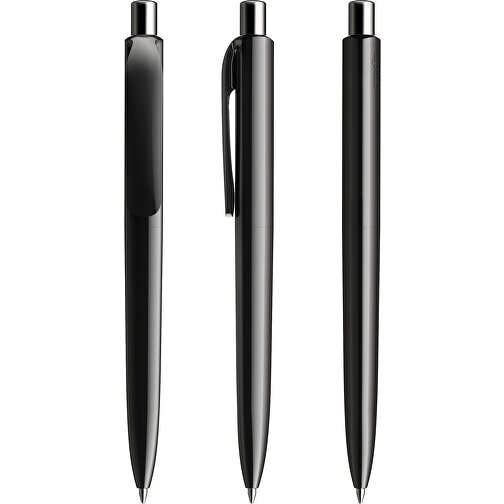 Prodir DS8 PPP Push Kugelschreiber , Prodir, schwarz/silber poliert, Kunststoff/Metall, 14,10cm x 1,50cm (Länge x Breite), Bild 6
