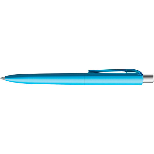 Prodir DS8 PMM Push Kugelschreiber , Prodir, cyanblau/silber satiniert, Kunststoff/Metall, 14,10cm x 1,50cm (Länge x Breite), Bild 5