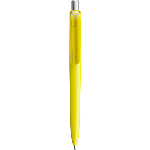 Prodir DS8 PMM Push Kugelschreiber , Prodir, lemon/silber satiniert, Kunststoff/Metall, 14,10cm x 1,50cm (Länge x Breite), Bild 1