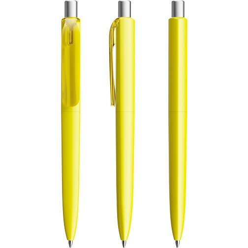 Prodir DS8 PMM Push Kugelschreiber , Prodir, lemon/silber satiniert, Kunststoff/Metall, 14,10cm x 1,50cm (Länge x Breite), Bild 6