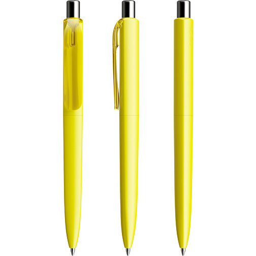 Prodir DS8 PMM Push Kugelschreiber , Prodir, lemon/silber poliert, Kunststoff/Metall, 14,10cm x 1,50cm (Länge x Breite), Bild 6
