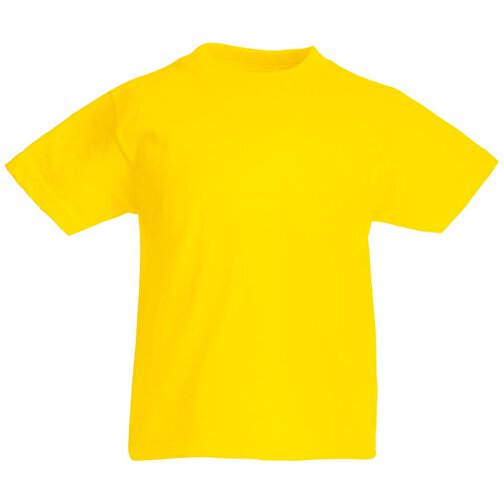 Kids Valueweight T-Shirt , Fruit of the Loom, gelb, 100 % Baumwolle, 140, , Bild 1
