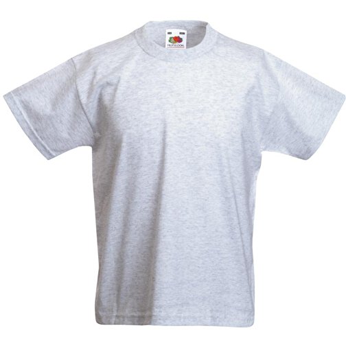 Kids Valueweight T-Shirt , Fruit of the Loom, grau meliert, 97 % Baumwolle / 3 % Polyester, 104, , Bild 1
