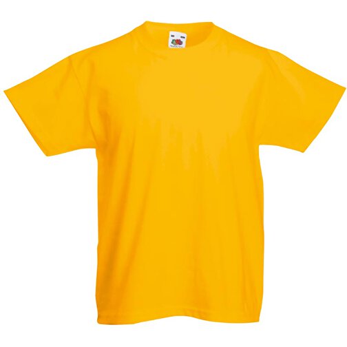 Kids Valueweight T-Shirt , Fruit of the Loom, sonnenblumengelb, 100 % Baumwolle, 92, , Bild 1