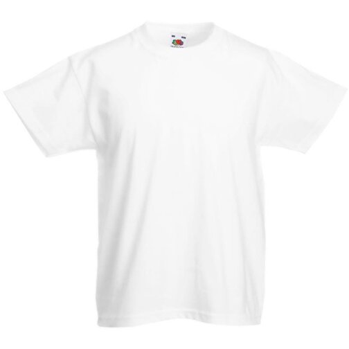 Kids Valueweight T-Shirt , Fruit of the Loom, weiss, 100 % Baumwolle, 98, , Bild 1
