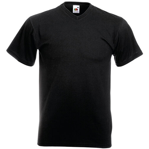 Value V-Neck T-Shirt , Fruit of the Loom, schwarz, 100 % Baumwolle, M, , Bild 1