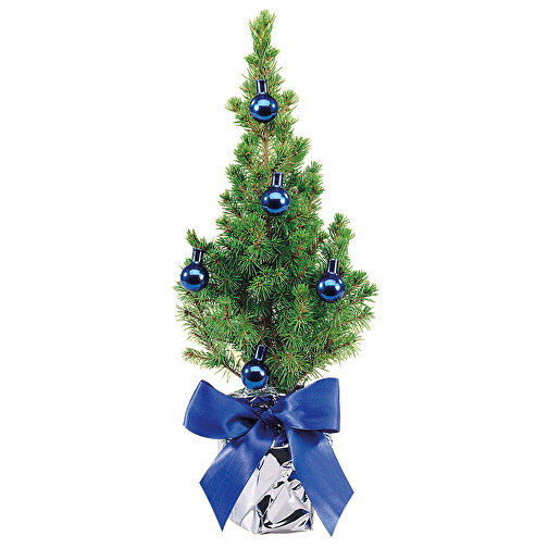 Pequeño árbol azul festivo, Imagen 1