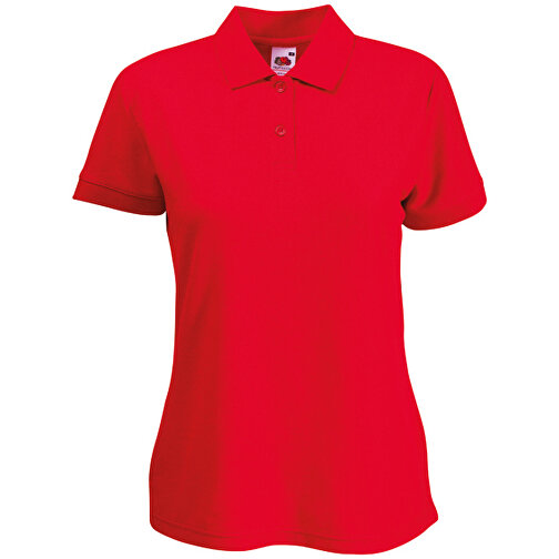 Lady-Fit 65/35 Polo , Fruit of the Loom, rot, 35 % Baumwolle / 65 % Polyester, XS, , Bild 1