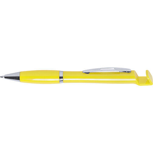 Kugelschreiber Halter CROPIX , gelb, 14,00cm (Breite), Bild 3