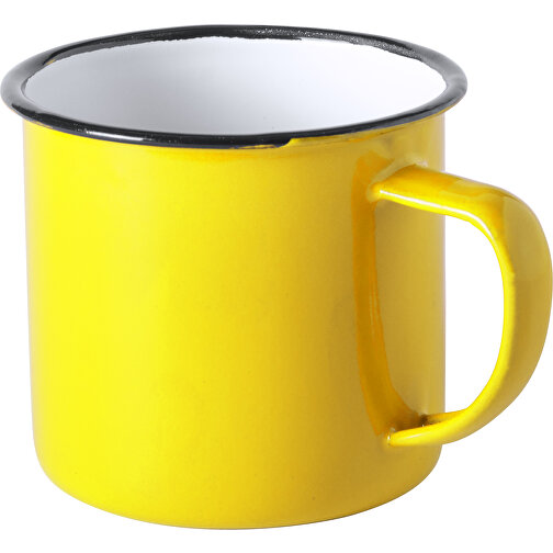 Tasse WILEM , gelb, Metall, 7,90cm (Breite), Bild 1
