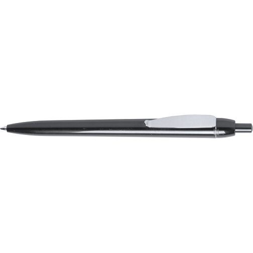 Kugelschreiber GLAMOUR , schwarz, Kunststoff, 13,30cm (Breite), Bild 3