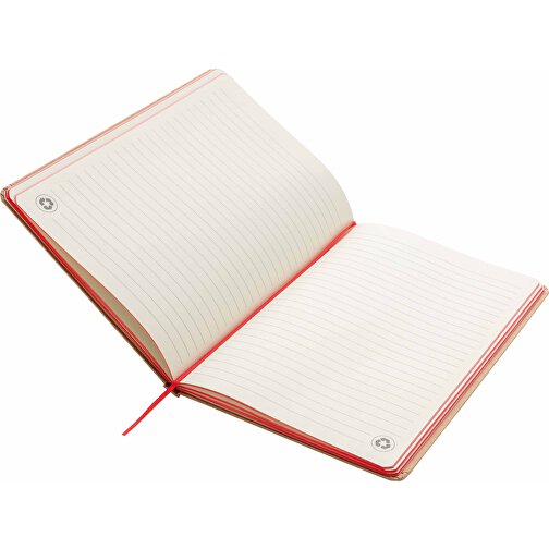 Kraft A5 Notizbuch, Rot , rot, Papier, 21,00cm x 1,10cm (Länge x Höhe), Bild 3