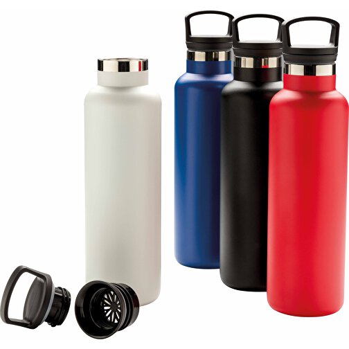 Auslaufsichere Vakuumflasche, Schwarz , schwarz, Edelstahl, 27,50cm (Höhe), Bild 7