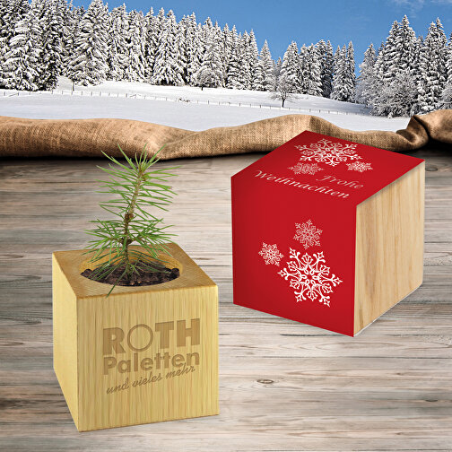 Plantado de madera de Navidad - motivo estándar incl. 2 lados con láser, Imagen 3