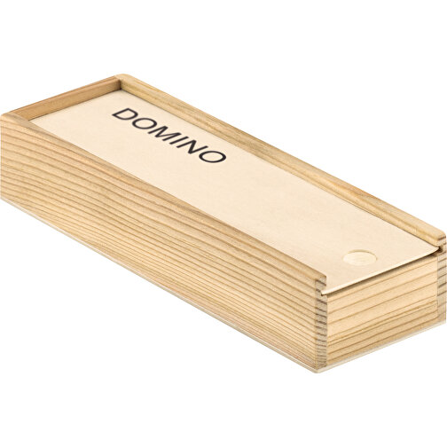 Domino , holzfarben, Holz, 14,50cm x 2,50cm x 4,50cm (Länge x Höhe x Breite), Bild 4
