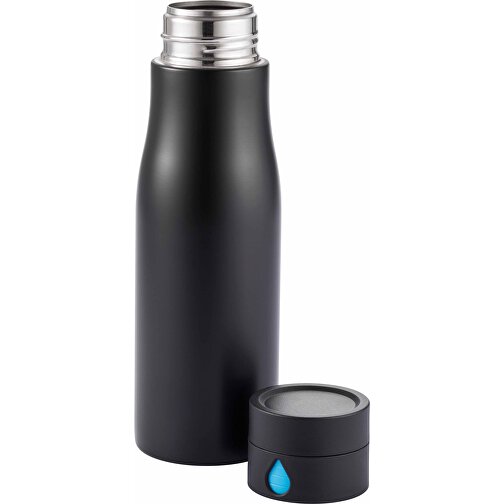 Aqua Auslaufsichere Hydration Flasche , XD Design, schwarz, Edelstahl, ABS, 20,90cm (Höhe), Bild 2