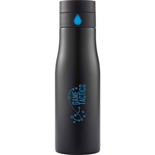 Aqua Auslaufsichere Hydration Flasche , XD Design, schwarz, Edelstahl, ABS, 20,90cm (Höhe), Bild 5