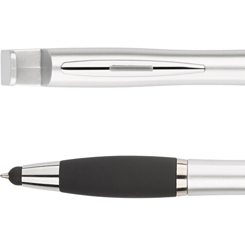 Kugelschreiber Moho , Promo Effects, silber, Kunststoff, 13,90cm (Länge), Bild 4