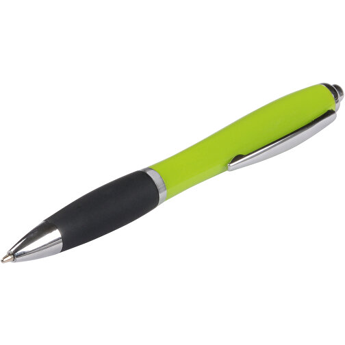 Kugelschreiber SWAY , apfelgrün, schwarz, Kunststoff / Stahl, 14,00cm (Länge), Bild 4