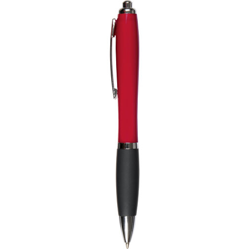 Kugelschreiber SWAY , rot, schwarz, Kunststoff / Stahl, 14,00cm (Länge), Bild 1