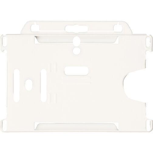 Vega Kartenhalter Aus Kunststoff , weiß, PP Kunststoff, 9,00cm x 0,40cm x 6,50cm (Länge x Höhe x Breite), Bild 1