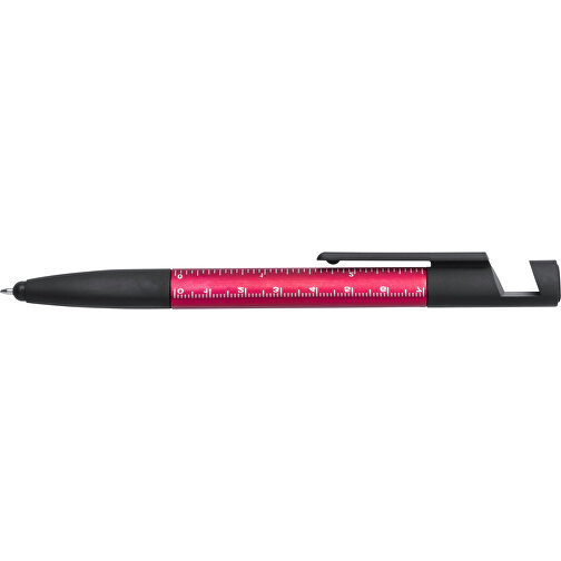 7 In 1 Kugelschreiber PAYRO , rot, 1,60cm x 1,20cm x 15,50cm (Länge x Höhe x Breite), Bild 3