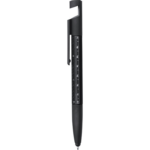 7 In 1 Kugelschreiber PAYRO , schwarz, 1,60cm x 1,20cm x 15,50cm (Länge x Höhe x Breite), Bild 1