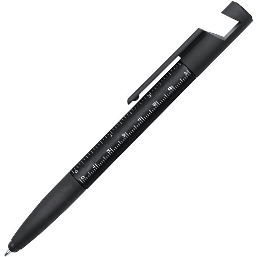 7 In 1 Kugelschreiber PAYRO , schwarz, 1,60cm x 1,20cm x 15,50cm (Länge x Höhe x Breite), Bild 2