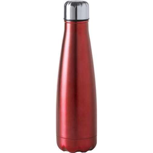 Trinkflasche HERILOX , rot, Rostfreier Stahl, 26,00cm (Breite), Bild 1
