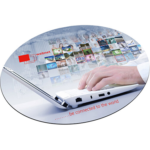AXOPAD Mouse pad AXO Tex Clean, 24 x 19,5 cm ovale, Immagine 1