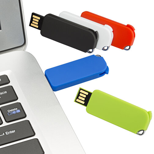 USB-Stick Pop-Up 8 GB , Promo Effects MB , grün MB , 8 GB , ABS MB , 3 - 10 MB/s MB , 4,90cm x 0,70cm x 1,80cm (Länge x Höhe x Breite), Bild 4