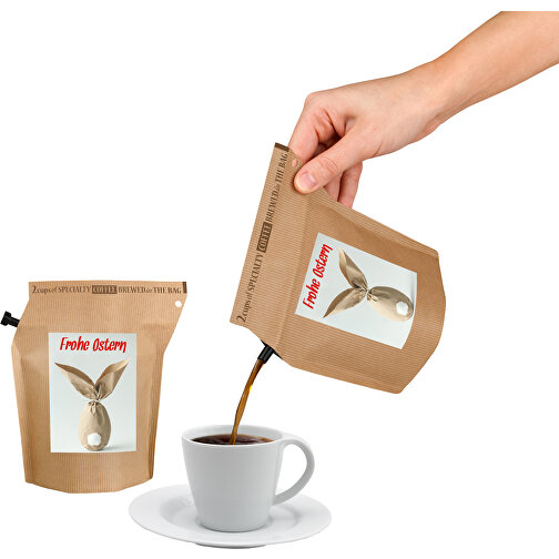 Oster-Kaffee - Hase , Gemischt, 18,00cm x 0,50cm x 18,80cm (Länge x Höhe x Breite), Bild 4