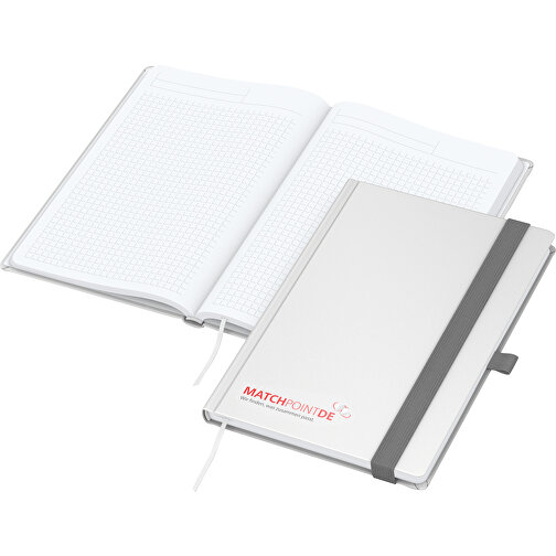 Notebook Vision-Book White A5 x.press vit, screentryck digital, Bild 1