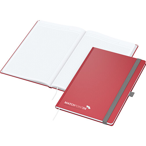 Quaderno Vision-Book Bianco A4 x.press rosso, serigrafia digitale, Immagine 1