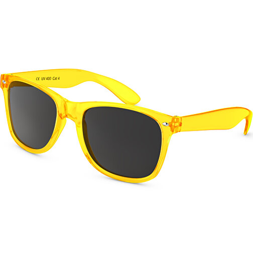 SunShine Transparent - UV 400 , Promo Effects, gelb transparent, Rahmen aus Polycarbonat und Glass aus AC, 14,50cm x 4,80cm x 15,00cm (Länge x Höhe x Breite), Bild 1