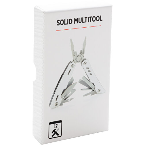 Solid Multitool, Silber , silber, Aluminium, 10,60cm x 2,00cm (Länge x Höhe), Bild 5