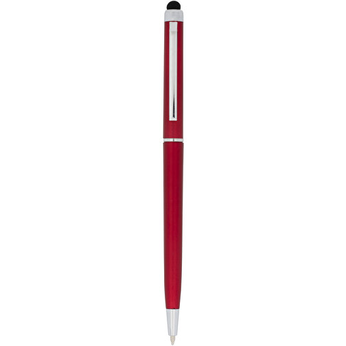 Valeria ABS Kugelschreiber Mit Stylus , rot, ABS Kunststoff, Stahl, 13,00cm (Länge), Bild 1