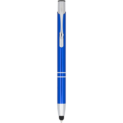 Moneta Kugelschreiber Mit Metall Touchpen , royalblau, Aluminium, 13,80cm x 13,50cm (Länge x Höhe), Bild 1