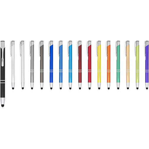 Moneta Kugelschreiber Mit Metall Touchpen , royalblau, Aluminium, 13,80cm x 13,50cm (Länge x Höhe), Bild 6