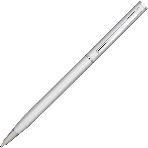Slim Aluminium Kugelschreiber , silber, Aluminium, 0,77cm x 13,00cm (Länge x Höhe), Bild 2
