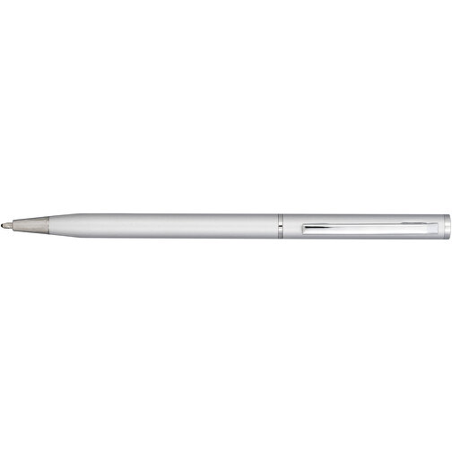 Slim Aluminium Kugelschreiber , silber, Aluminium, 0,77cm x 13,00cm (Länge x Höhe), Bild 3